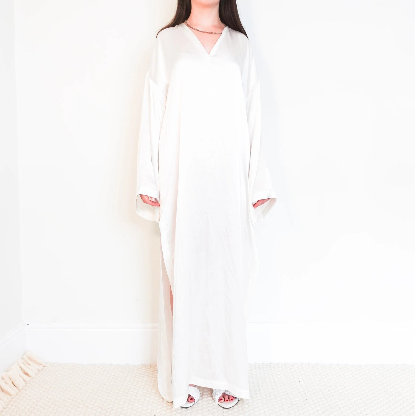 satin kaftan